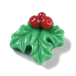 Undurchsichtige Harz-Cabochons mit Weihnachtsmotiv RESI-H162-06N