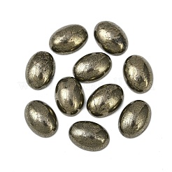 Oval natürliche Pyrit Cabochons G-S395-01