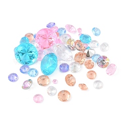 Acryl-Strass-Spitze zeigte zurück Cabochons GACR-XCP0001-03