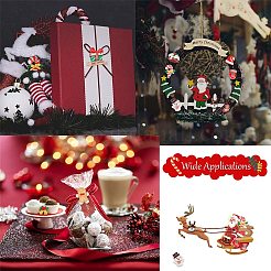 48 stücke 12 arten weihnachtsthema opake harz cabochons CRES-SC0002-54