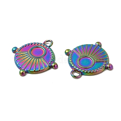 Ionenplattierung (IP) 304 Edelstahl Anhänger Cabochon-Einstellungen STAS-A070-09MC