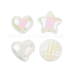 Galvanisierte schillernde opake Harz Decoden Cabochons RESI-Q230-07