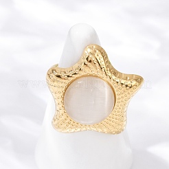 Verstellbare Fingerringe aus 304 Edelstahl RJEW-S629-07G
