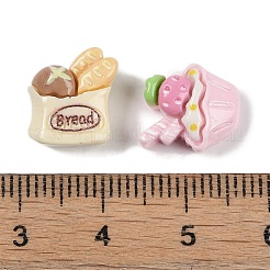 Undurchsichtige Decoden-Cabochons aus Kunstharzimitat für Lebensmittel CRES-M036-01