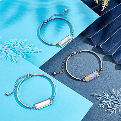 DIY Blanko-Set für rechteckige Gliederarmbänder DIY-BC0005-53