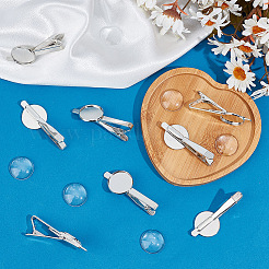DIY-Set zur Herstellung einer leeren Krawattenklammer mit Kuppel DIY-DC0002-25