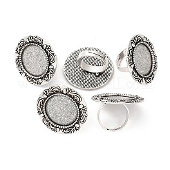 Geben Sie Ihre Kreationen eine einzigartige Designer-Look mit diesen modernen und charmanten Eisen hängender Cabochon Fassungen PALLOY-O039-08AS
