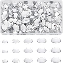 Transparente Acryl-Cabochons in 5 Größe TACR-NB0001-24