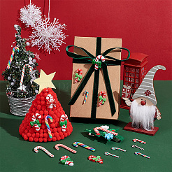 72 stücke 12 arten weihnachtsthema opake harz cabochons CRES-GA0001-09