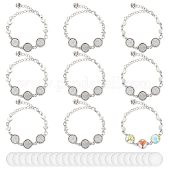 DIY-Set zur Herstellung von leeren Kuppelarmbändern und Fußkettchen DIY-NB0009-78