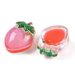 Transparente Epoxidharz-Frucht-Decoden-Cabochons CRES-P035-05A