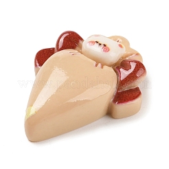 Bär Creme Tasche undurchsichtige Harz Decoden Cabochons CRES-Q220-05E