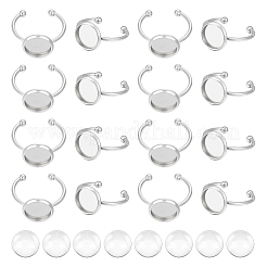 DIY-Set zur Herstellung von Fingerringen mit blanker Kuppel DIY-UN0004-18A