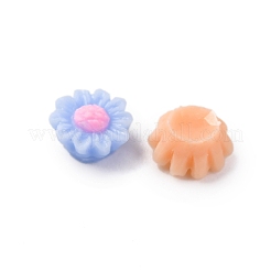 Blumen-Cabochons aus undurchsichtigem Harz FIND-L019-02E