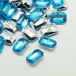 Nachahmung taiwan Acryl Strass Cabochons GACR-A010-6x8mm-M