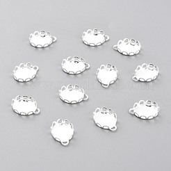 Cabochon-Fassungen für Charms aus Edelstahl 304 STAS-Y001-11S