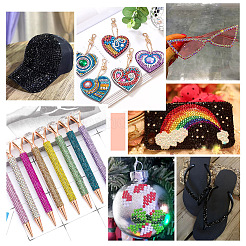 60 g 12 Farben Harz-Strass-Nagelkunst-Dekorationszubehör KY-TA0001-28