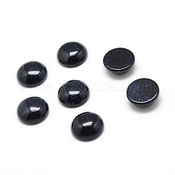 Synthetischen blau Aventurin cabochons G-T020-6mm-27