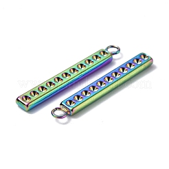 Ionenplattierung (IP) 304 Edelstahl Anhänger Cabochon-Einstellungen STAS-C066-15M