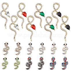 20 stücke 10 stil legierung strass cabochons MRMJ-OC0003-56