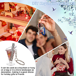 DIY Mini-Eisbecher-Schlüsselanhänger-Bastelset DIY-OC0011-48