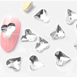 Flach zurück Glas Strass Cabochons MRMJ-T009-049X