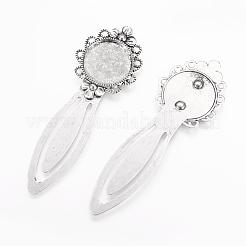 Tibetischer Stil Lesezeichen Fassungen für Cabochon TIBE-S169-AS-NR