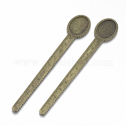 Tibetische Legierung Cabochon Fassung X-TIBE-R001-01AB