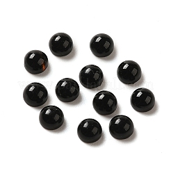 Natürlicher schwarzer Achat (gefärbt und erhitzt) Cabochons G-P521-01A