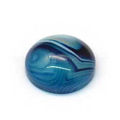 Gefärbte natürliche gestreifte Achat-Cabochons G-R348-16mm-01