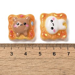 Toastbrot Motiv Harz Decoden Cabochons RESI-Q231-10