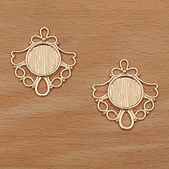 Aluminium-Anhänger Fassungen für Cabochons PW-WGB5C45-03