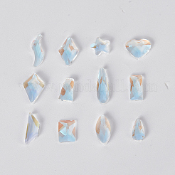 Strass-Cabochons aus Glas mit flacher Rückseite MRMJ-WH0077-075