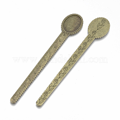 Tibetische Legierung Cabochon Fassung X-TIBE-R001-01AB
