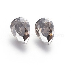 Galvanisierte Cabochons mit spitzem Rücken aus Zirkonia ZIRC-I024-7x10-04