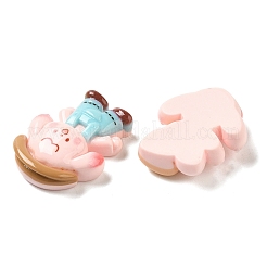 Cartoon-Deko-Cabochons aus undurchsichtigem Harz RESI-R448-06