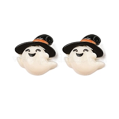 Undurchsichtige Harz-Cabochons zum Thema Halloween CRES-M037-07F