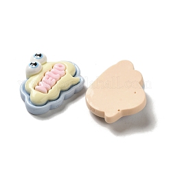 Undurchsichtige Decoden-Cabochons aus Harz RESI-Z022-07
