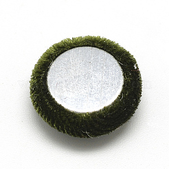 Cabochons aus mit Samtstoff bezogenem Stoff WOVE-S084-12B