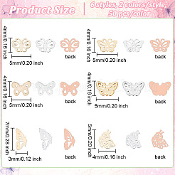600 Stück Messing-Cabochons im 12-Stil MRMJ-OC0003-31