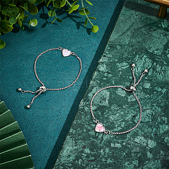 DIY Blanko-Herzgliederarmband-Set DIY-UN0005-29