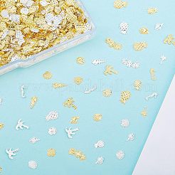 2200 Stück Cabochons aus Legierung und Messing mit Ozeanmotiven MRMJ-OC0002-58