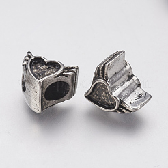 Ionenplattierung (IP) 304 Edelstahl europäische Perlen Emaille-Einstellungen STAS-J022-089AS