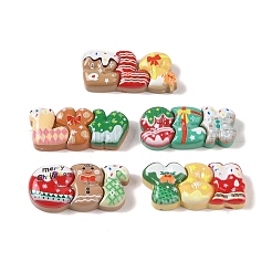 Weihnachts-Deko-Cabochons aus undurchsichtigem Harz RESI-S391-02