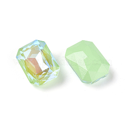 Facettierten Glas wies Strass Cabochons zurück X-GLAA-L021-A02