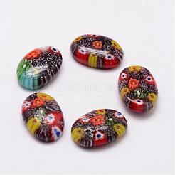 Handgefertigte Millefiori Glas Cabochons LAMP-G121-59