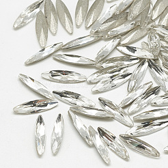 DIY spitzen zurück k9 Glas Strass Cabochons RGLA-T051-3x11mm-02