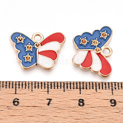 Legierung Emaille Anhänger Strass-Einstellungen ENAM-T020-98