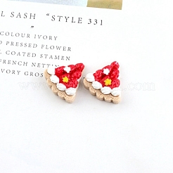 Dreieck-Kuchen-Deko-Cabochons aus Kunstharz RESI-TAC0003-40A