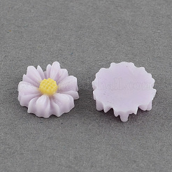 Flatback hair & Kostüm Zubehör Ornamente Einklebebuchverschönerungen Harz Blume Daisy Cabochons CRES-Q102-01